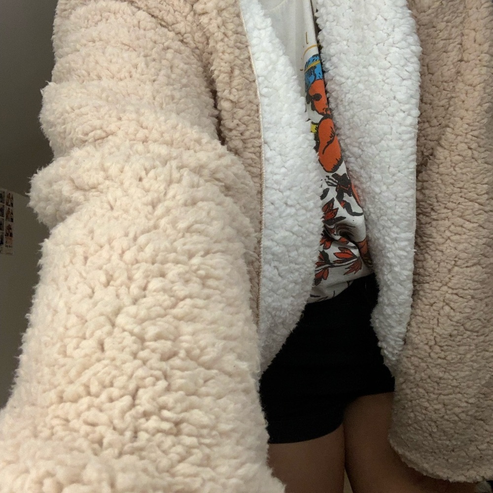 Chunky teddy jacket - Zaful